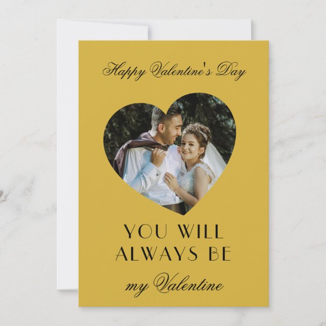 Cute Valentines Day Note Card Keepsake for Couples (Front)
