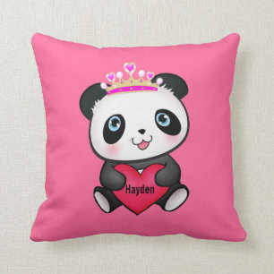 Cute Valentine's Day Panda Gift Pillow for Girls