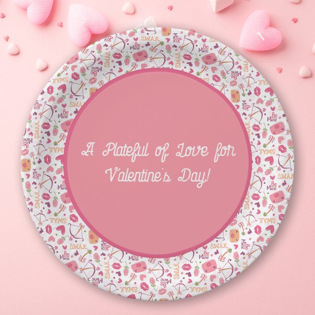 Cute Valentines Day Paper Plate (Creator Uploaded)