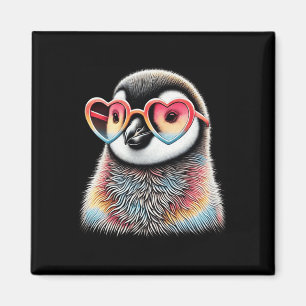 Cute Valentines Day Penguin Heart Sungles Boys Gir Magnet