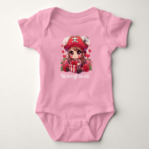 Cute Valentine's day pirate Baby Bodysuit