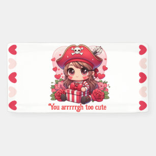Cute Valentine's day pirate Banner