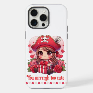 Cute Valentine's day pirate iPhone 15 Pro Max Case