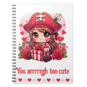 Cute Valentine's day pirate Notebook
