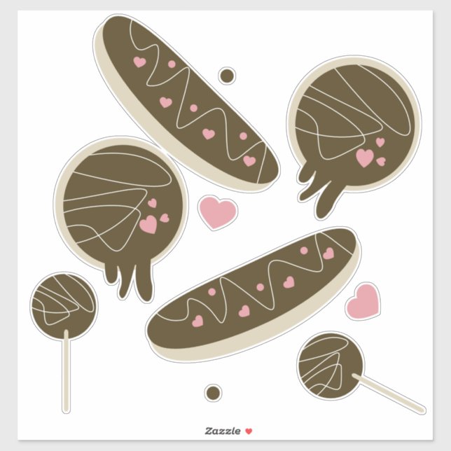 Cute Valentines Day Sweets Donut Bakery (Sheet)