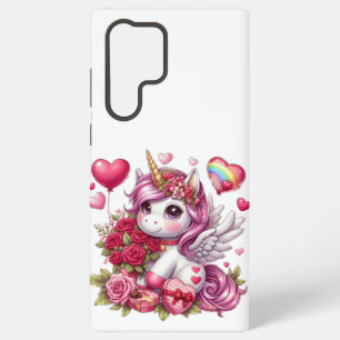 Cute Valentine's day unicorn Samsung Galaxy Case