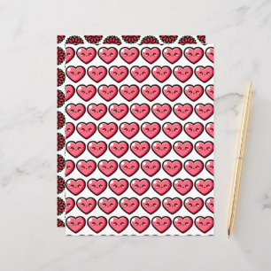 Cute Valentines Patterns Scrapbook Paper