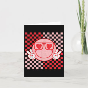Cute Valentines Vibes Groovy Valentine Day Men Wom Card
