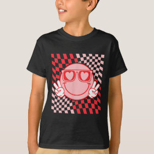 Cute Valentines Vibes Smile Face Valentine Day Men T-Shirt