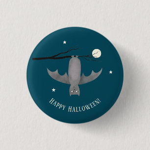 Cute Vampire Bat Halloween 3 Cm Round Badge
