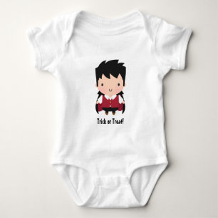 Cute Vampire Boy, Baby Halloween Baby Bodysuit