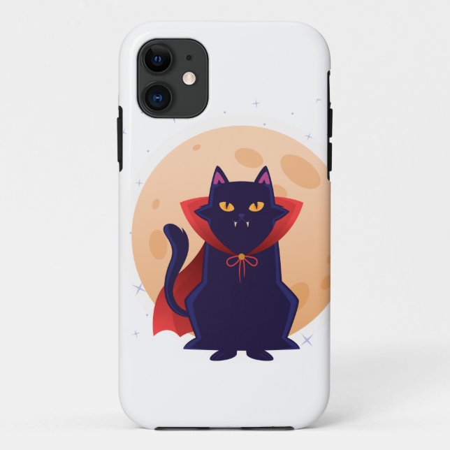 Cute Vampire Cat Case-Mate iPhone Case (Back)
