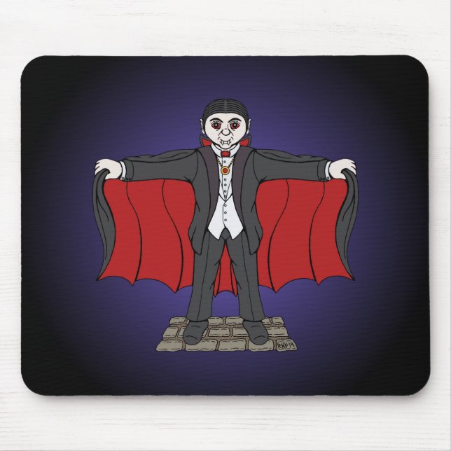 Cute Vampire/Dracula Mouse Pad (Front)