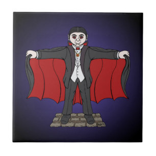 Cute Vampire/Dracula Tile