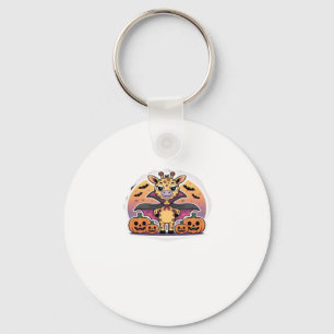 Cute Vampire Giraffe Halloween � Funny Spooky Anim Key Ring