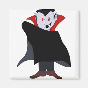 Cute Vampire Halloween Costume Magnet