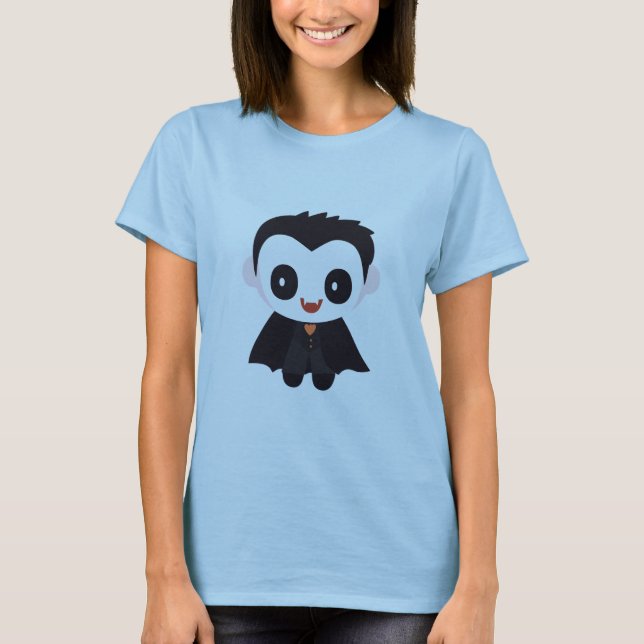 Cute Vampire Halloween T-Shirt (Front)