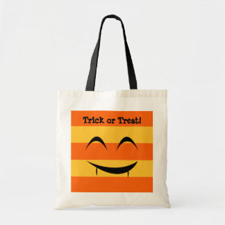 Cute vampire Jack o lantern orange trick or treat Tote Bag