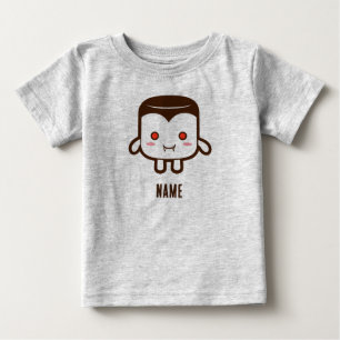 Cute vampire marshmallow Halloween Baby T-Shirt