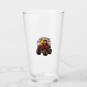 Cute Vampire Monster Truck Halloween Shirt Design_ Glass