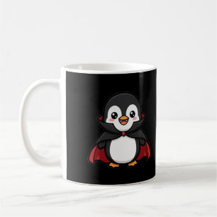 Cute Vampire Penguin Halloween Coffee Mug