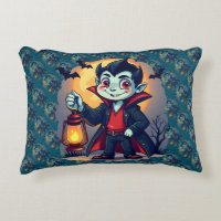 Cute Vampire with Lantern Kawaii Halloween
