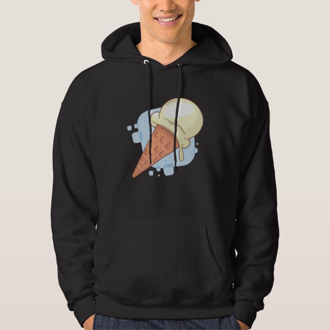 Cute Vanilla Ice Cream Hoodie (Front)