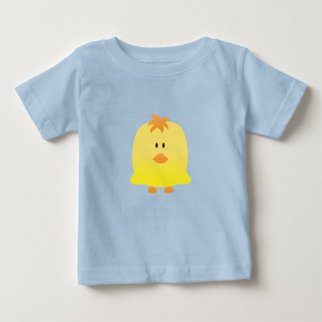 Cute Vector Art of Baby Chicken T-Shirt (Front)