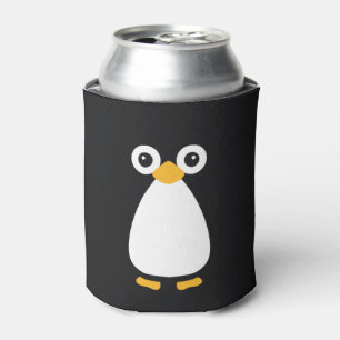 Cute Vector Penguin Can Cooler