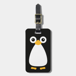 Cute Vector Penguin Luggage Tag