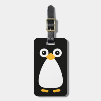 Cute Vector Penguin Luggage Tag