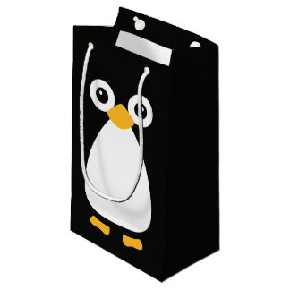 Cute Vector Penguin Small Gift Bag