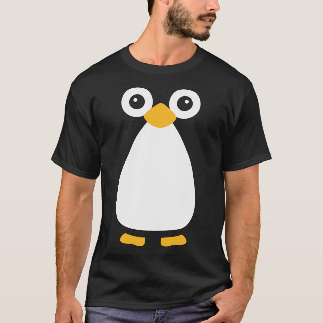 Cute Vector Penguin T-Shirt (Front)