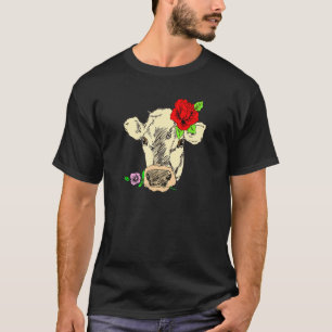 Cute Vegan Cow Cow Whisperer I Love Cows T-Shirt