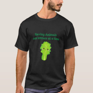 Cute Vegan One Lettuce at a Time Vegetarian Gifts T-Shirt