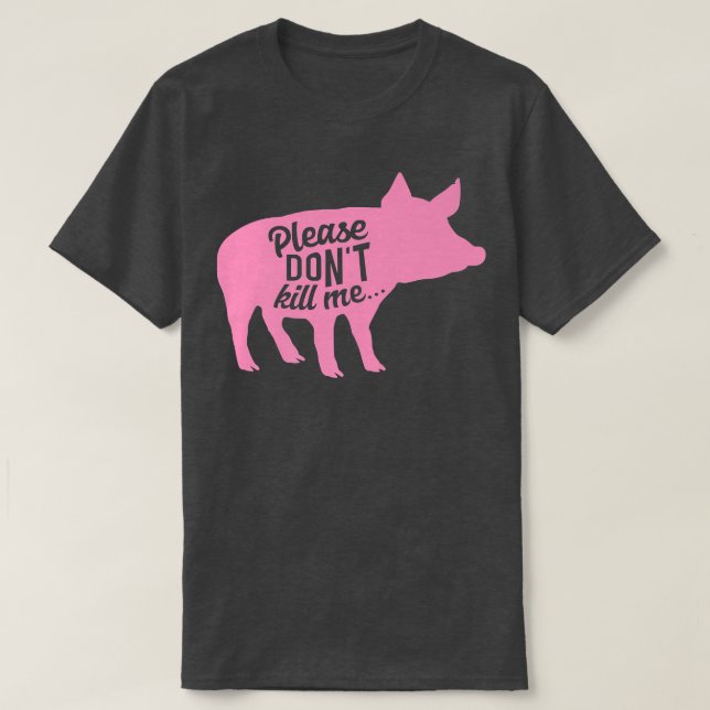 Cute Vegan Pig Lover Herbivore Plant Powered Veget T-Shirt (Design Front)