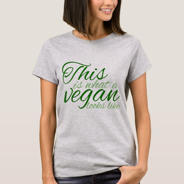 Cute Vegan Quote T-Shirt (Front)