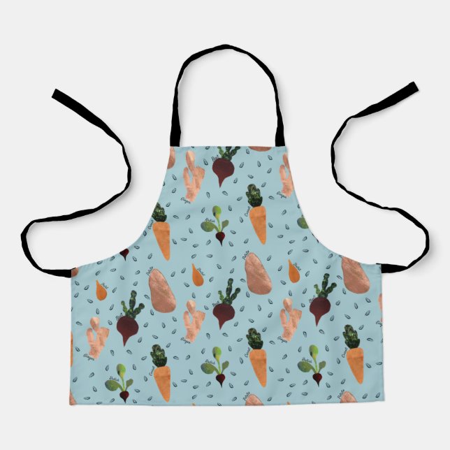 Cute Vegetable Themed Apron  (Front)