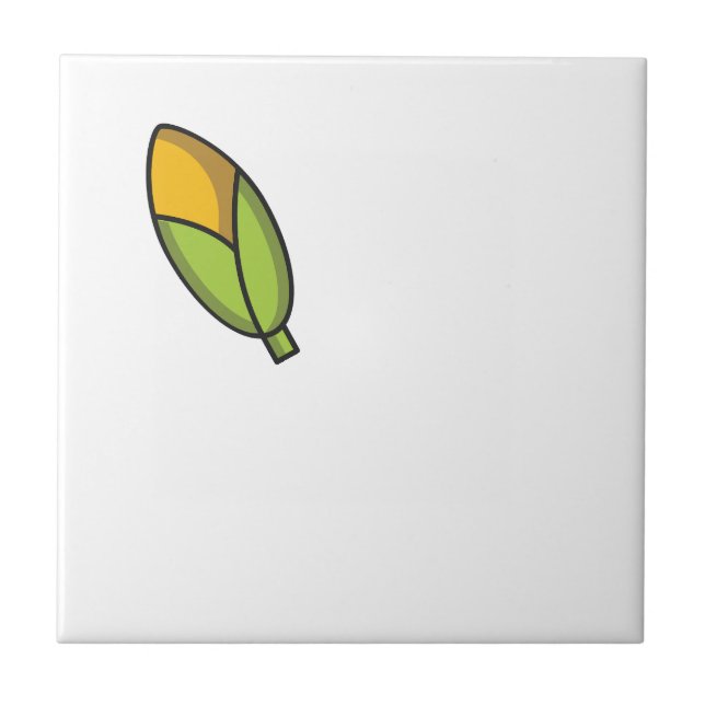 Cute vegetables corn pattern  tile (Front)
