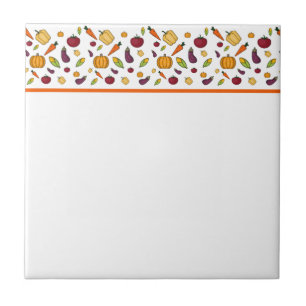 Cute vegetables pattern  tile