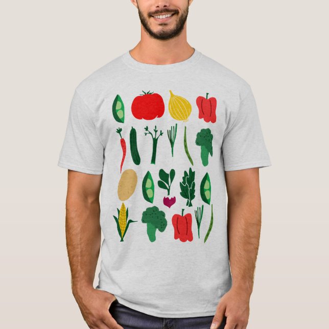 Cute Vegetables T-shirt (Front)