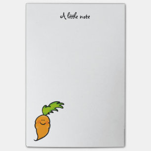 cute veggie carrot post-it notes
