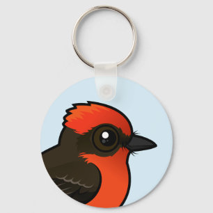 Cute Vermilion Flycatcher Key Ring