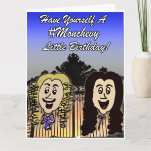 Cute Versailles Cartoon Happy Birthday Card