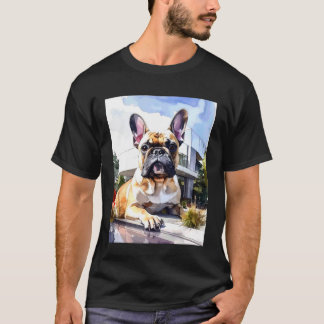 Cute Veterinarian Dog Trainer French Bulldog Dog V T-Shirt