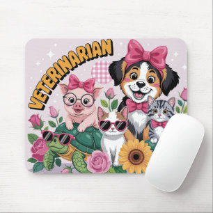 Cute Veterinarian Mouse Pad