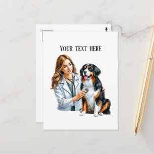 Cute Veterinarian Office customizable Postcard