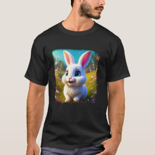 Cute Vibrant Baby Easter Bunny Graphic u2013 Girls T-Shirt