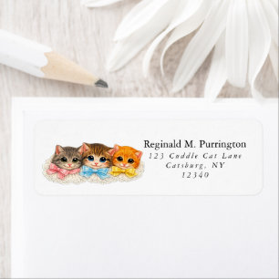 Cute Victorian Style Kitens with Ribbons and Lace