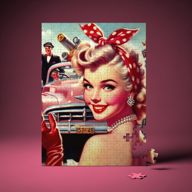 Cute Vintage 1950s Girl Jigsaw Puzzle (Creator Uploaded)